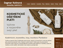 Tablet Screenshot of kadernictvikosmetika.com